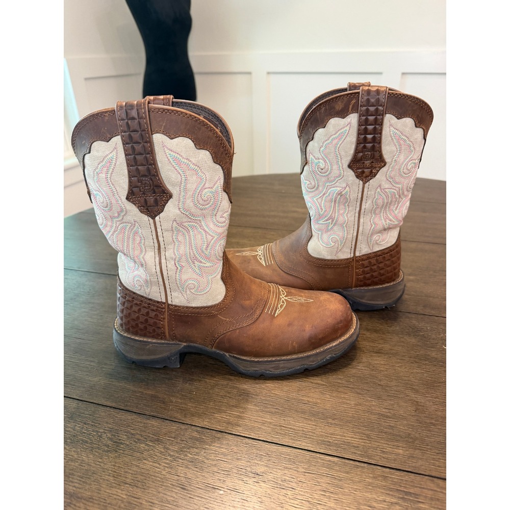 LADY REBEL BY DURANGO WOMEN'S COMPOSITE TOE SADDLE WESTERN BOOT - Picture 4 of 9
